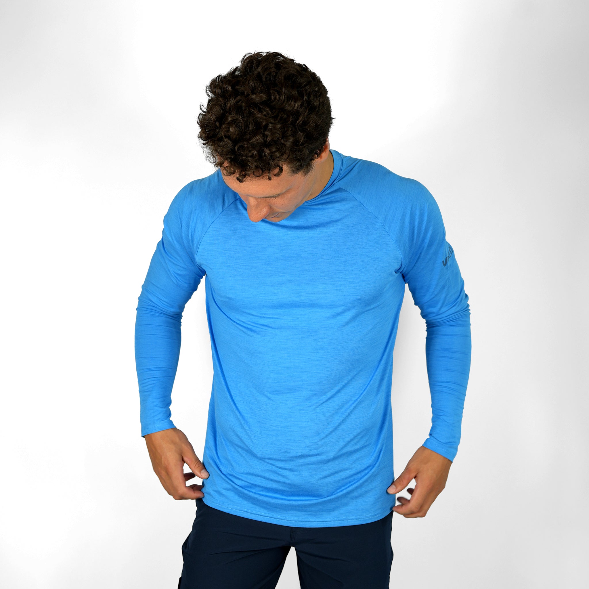 UV Ocean Tech L/S Tee - Cyan