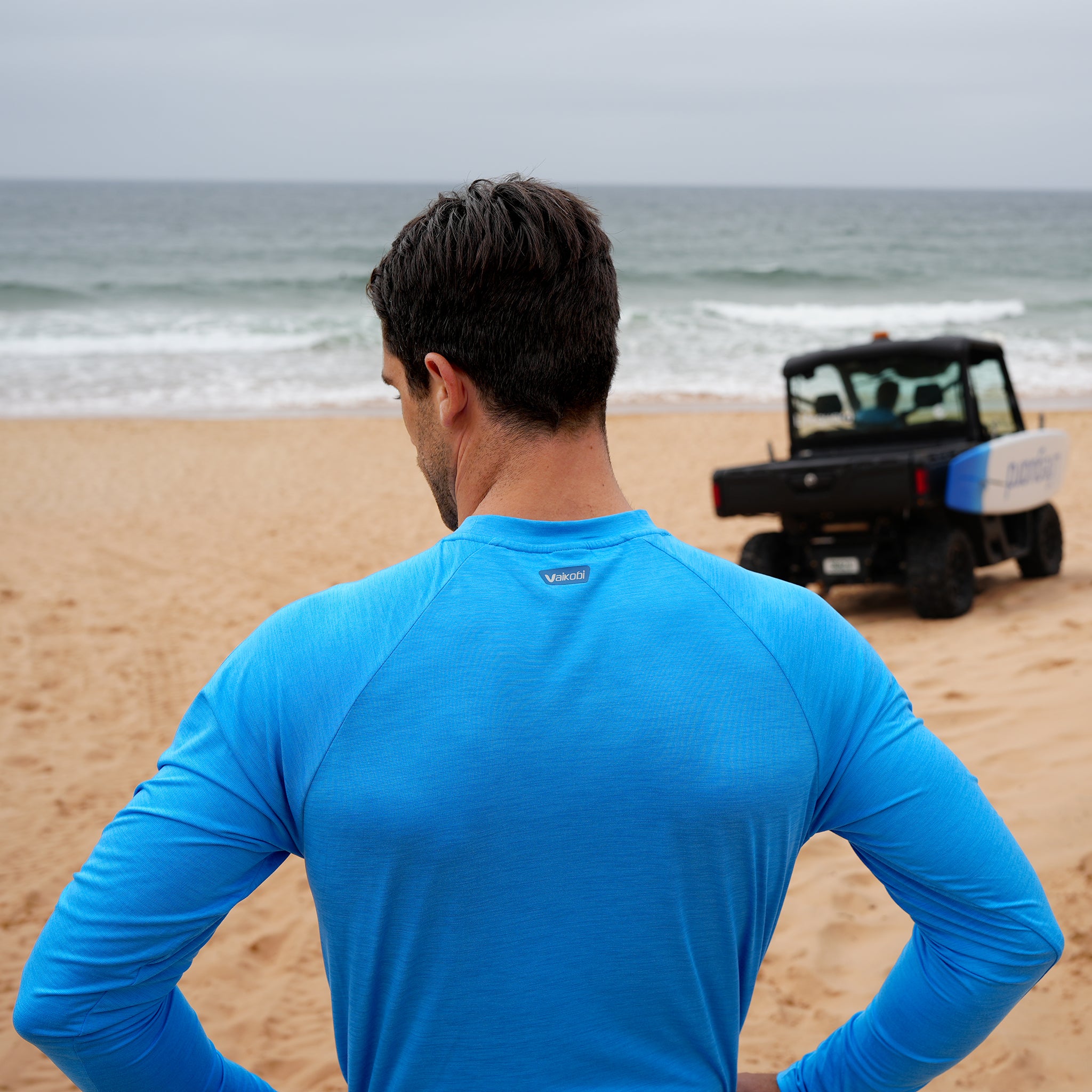 UV Ocean Tech L/S Tee - Cyan