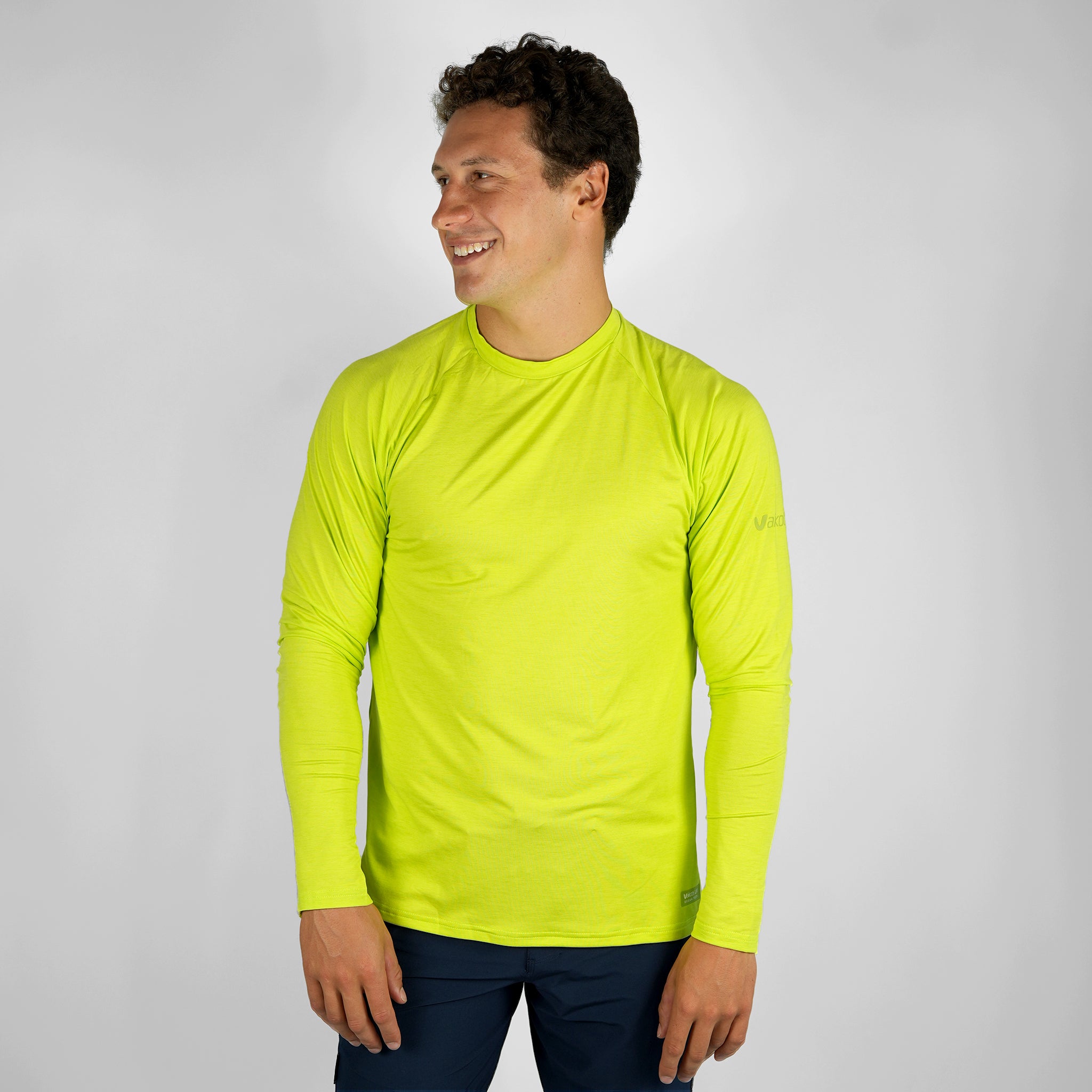 UV Ocean Tech L/S Tee - Lime