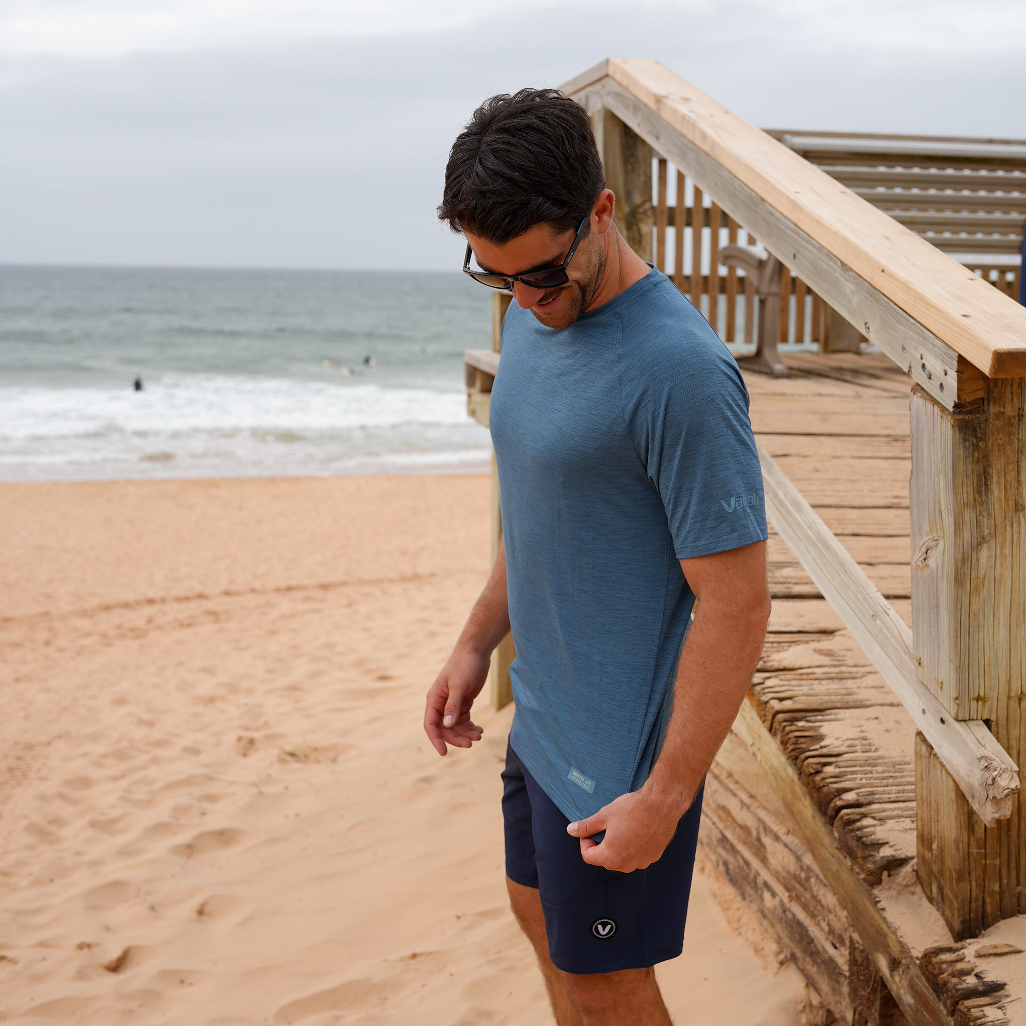 UV Ocean Tech S/S Tee - Ocean Blue