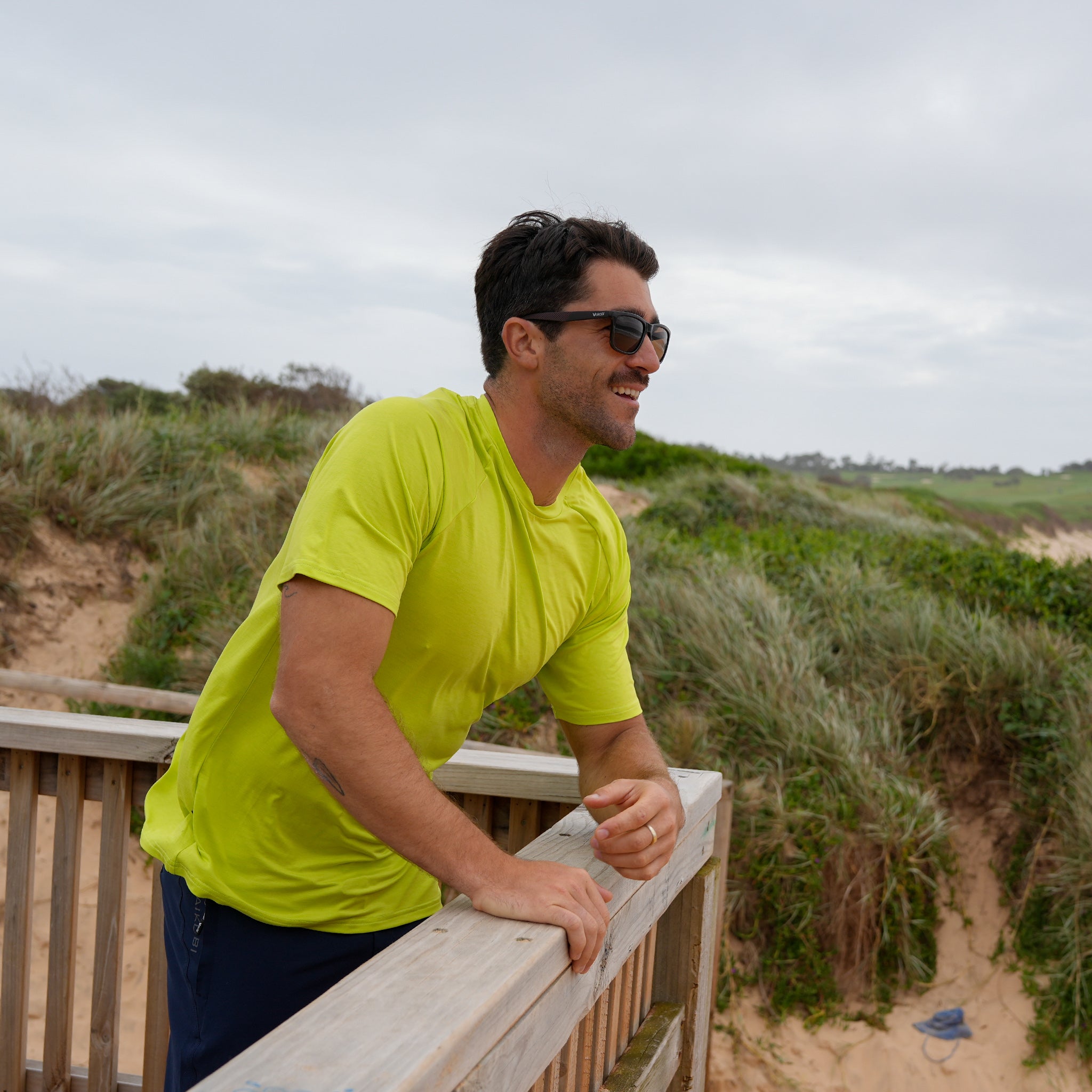 UV Ocean Tech S/S Tee - Lime