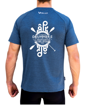 DRUMMERS - Mens UV Performance S/S Tech Tee - Ocean Blue - CUSTOM