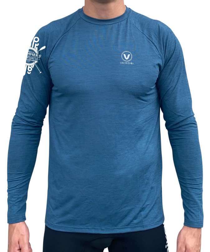 DRUMMERS - UV Performance L/S Tech Top- Ocean Blue - Unisex - CUSTOM