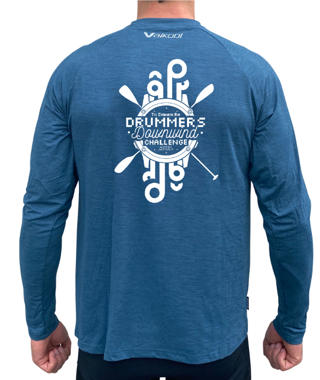 DRUMMERS - UV Performance L/S Tech Top- Ocean Blue - Unisex - CUSTOM