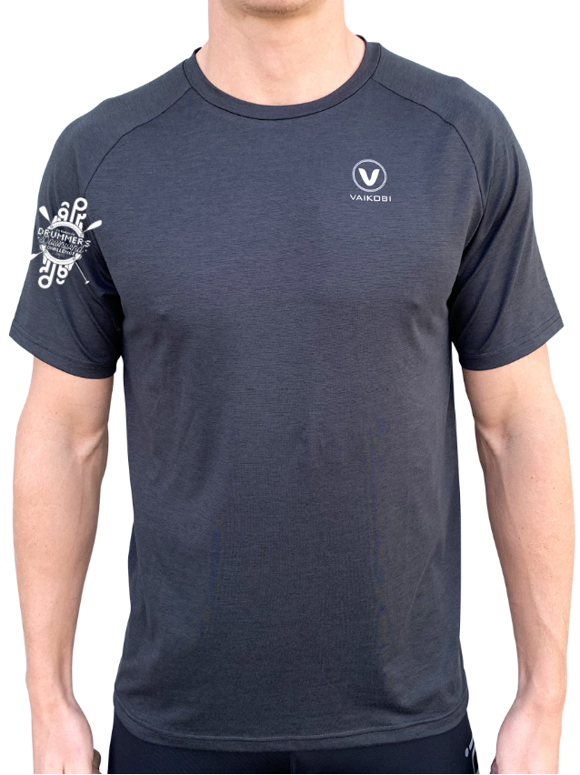 DRUMMERS - Mens UV Performance S/S Tech Tee - Charcoal - CUSTOM