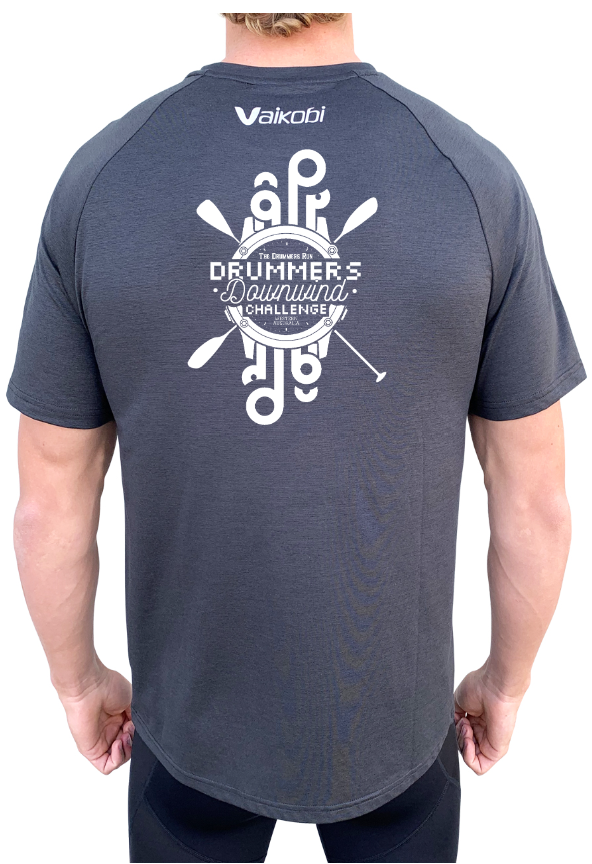 DRUMMERS - Mens UV Performance S/S Tech Tee - Charcoal - CUSTOM