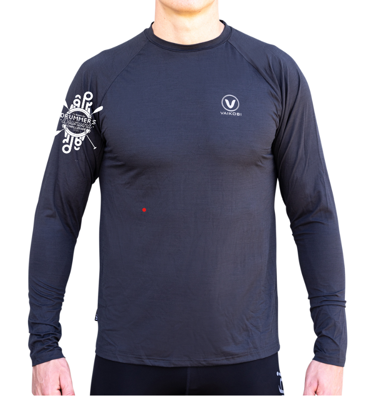 DRUMMERS - UV Performance L/S Tech Top- Charcoal - Unisex - CUSTOM