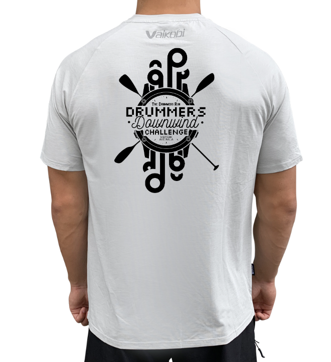 DRUMMERS - Mens UV Performance S/S Tech Tee - Silver- CUSTOM