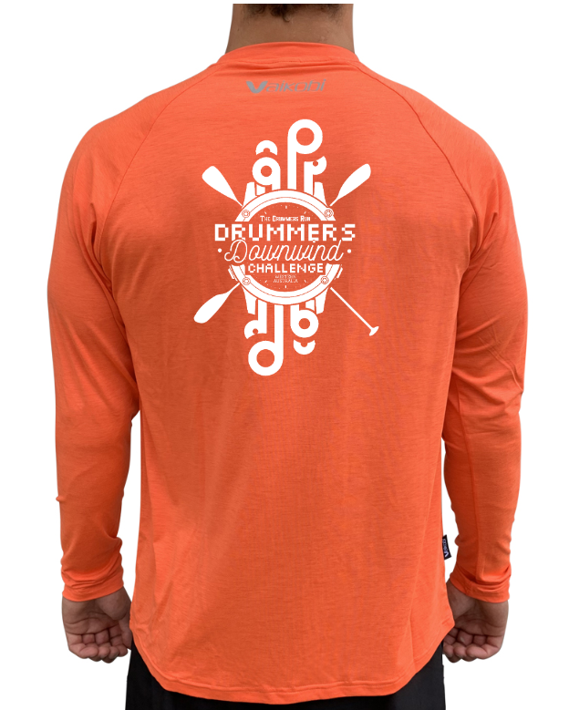 DRUMMERS - UV Performance L/S Tech Top- Orange - Unisex - CUSTOM