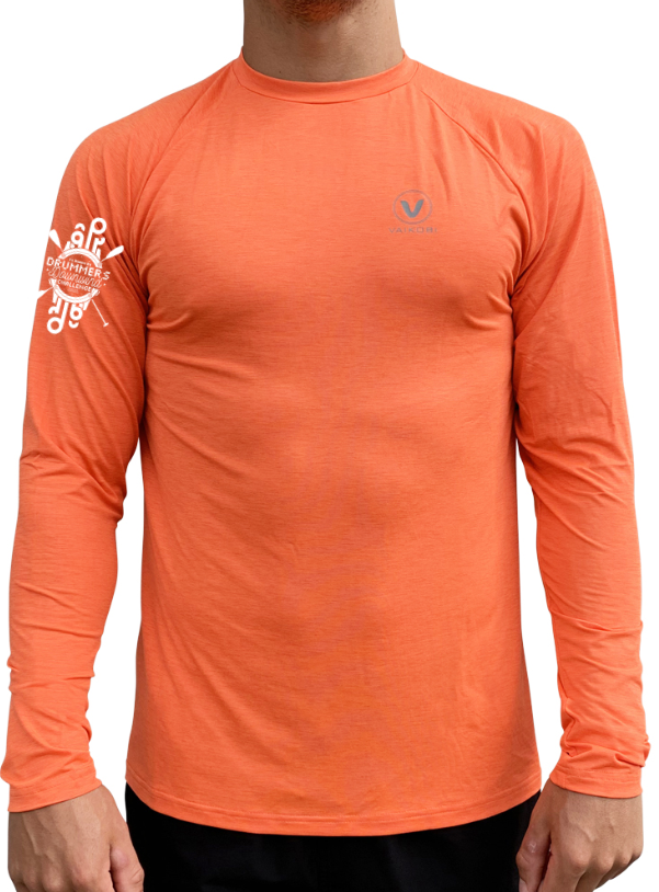 DRUMMERS - UV Performance L/S Tech Top- Orange - Unisex - CUSTOM