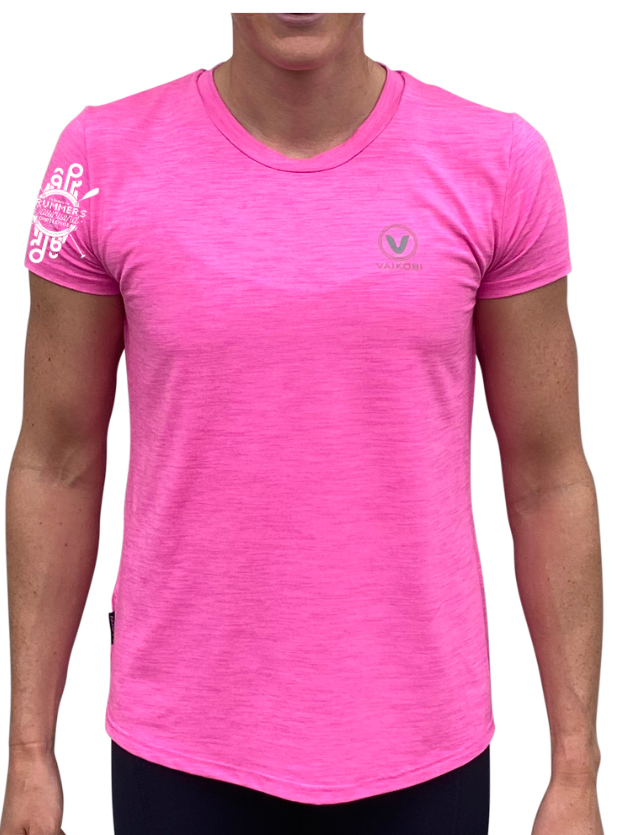 DRUMMERS - Women's UV Performance Tech Tee- Pink - CUSTOM