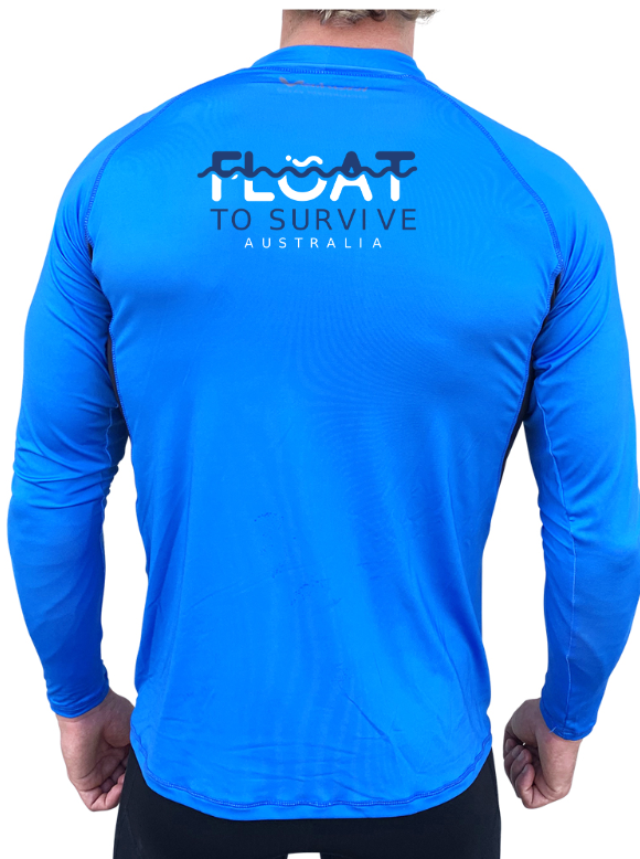 L/S Cyan Rash  - FLOAT TO SURVIVE