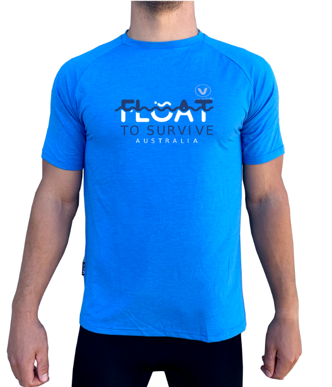 Mens UV Performance S/S Tech Tee - Cyan - CUSTOM
