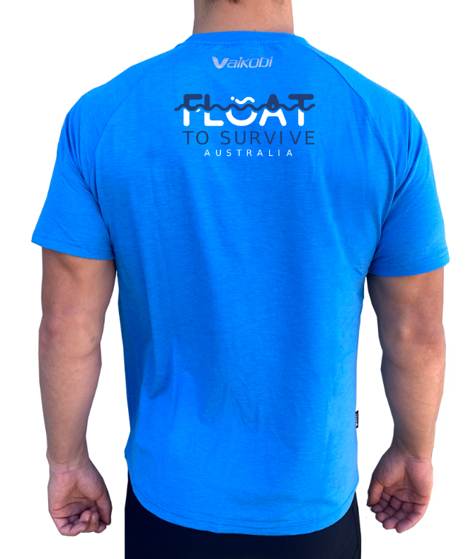 Mens UV Performance S/S Tech Tee - Cyan - CUSTOM