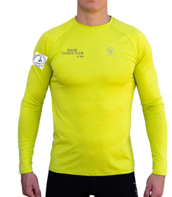 SWAN CANOE CLUB - UV Performance L/S Tech Top- Lime - Unisex - CUSTOM