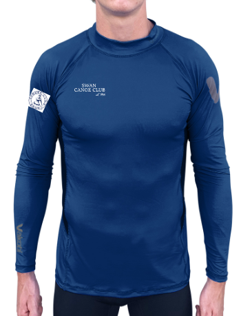SWAN CANOE CLUB - Long Sleeve Rash Top - Navy - CUSTOM
