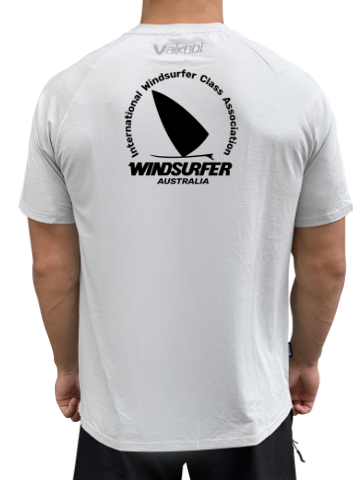 WINDSURFER Branded Mens UV Performance S/S Tech Tee- Silver - CUSTOM