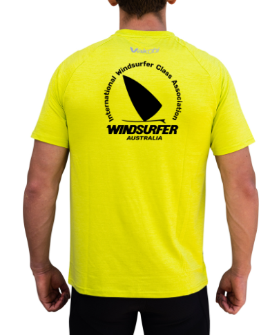 WINDSURFER Branded Mens UV Performance S/S Tech Tee- Lime - CUSTOM