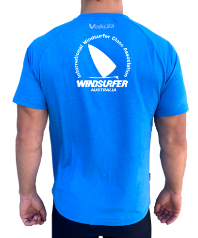 WINDSURFER Branded Mens UV Performance S/S Tech Tee- Cyan - CUSTOM