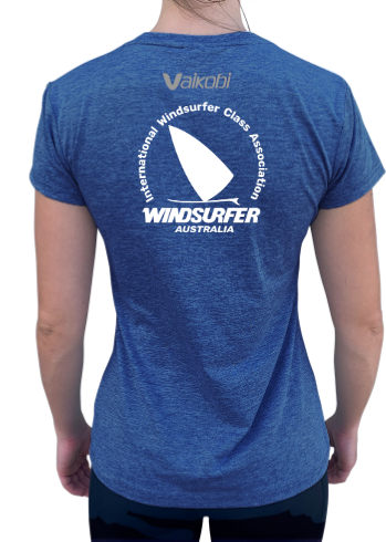 WINDSURFER Womens UV Performance Tech Tee- Ocean Blue - CUSTOM