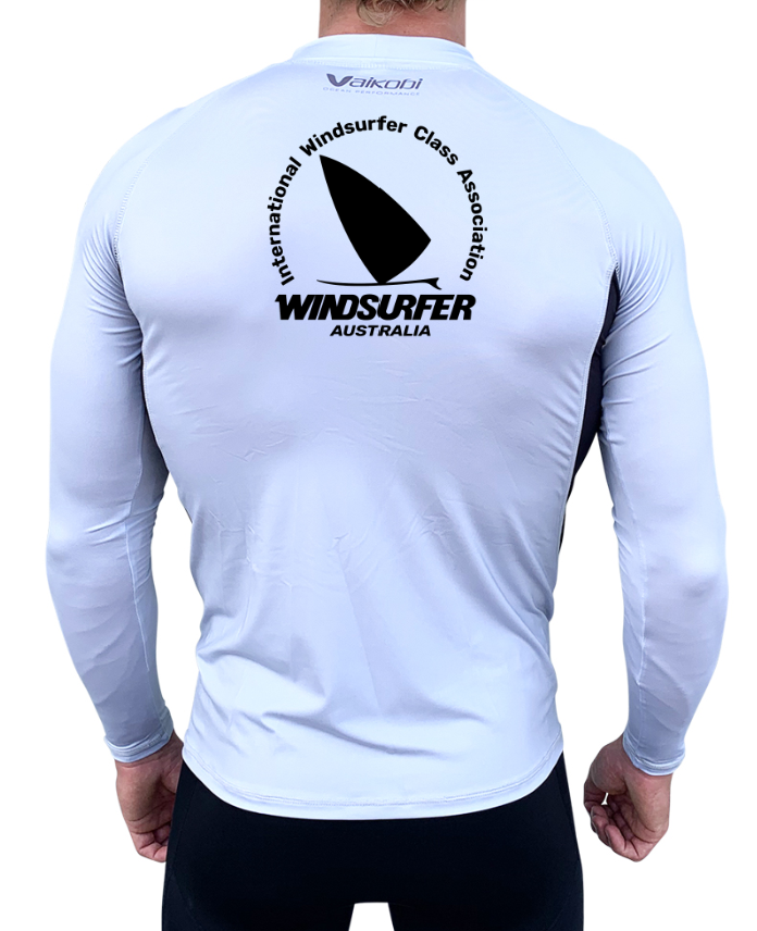 WINDSURFER - Long Sleeve Rash Top - Silver - CUSTOM