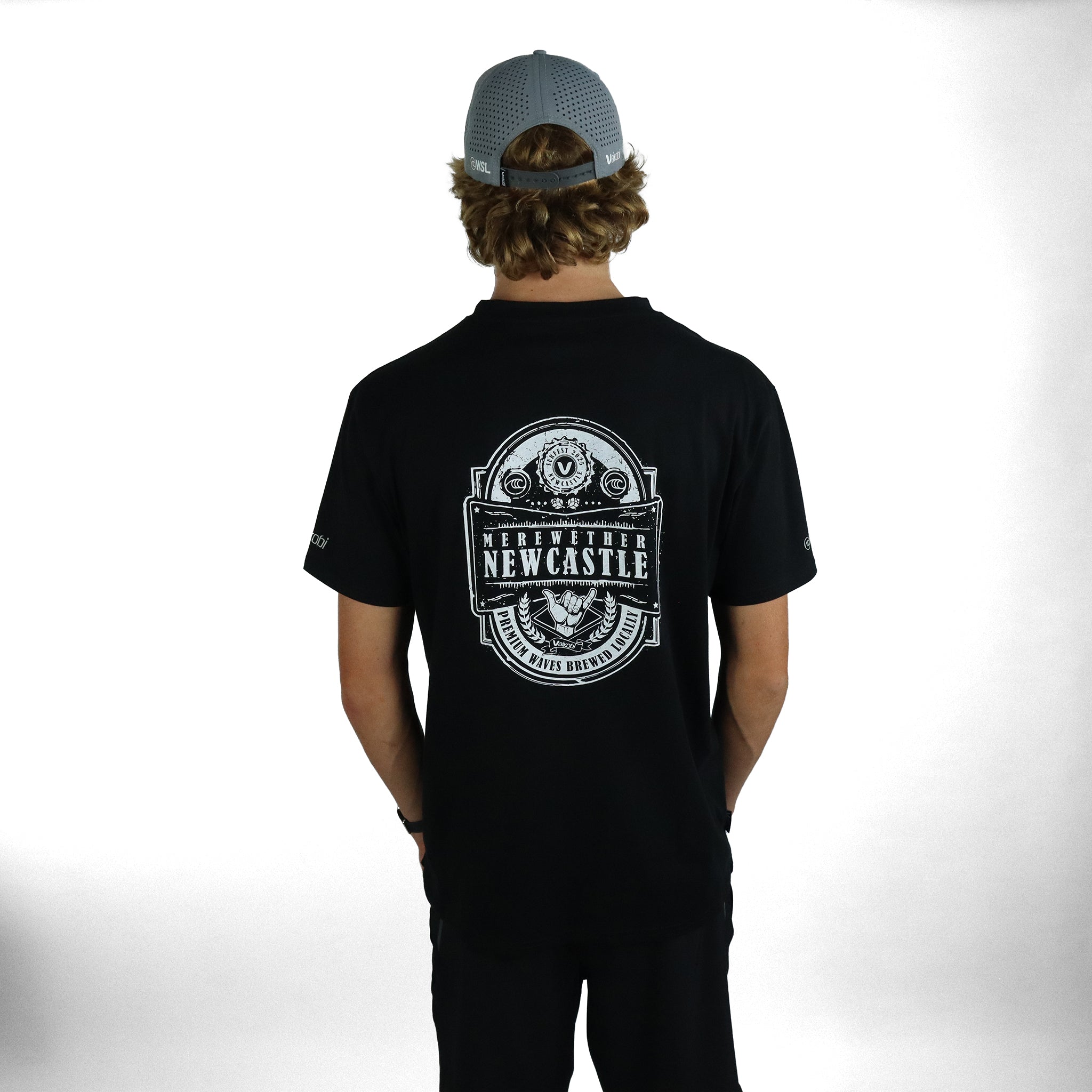 Newcastle Surfest Adult Tee - Black
