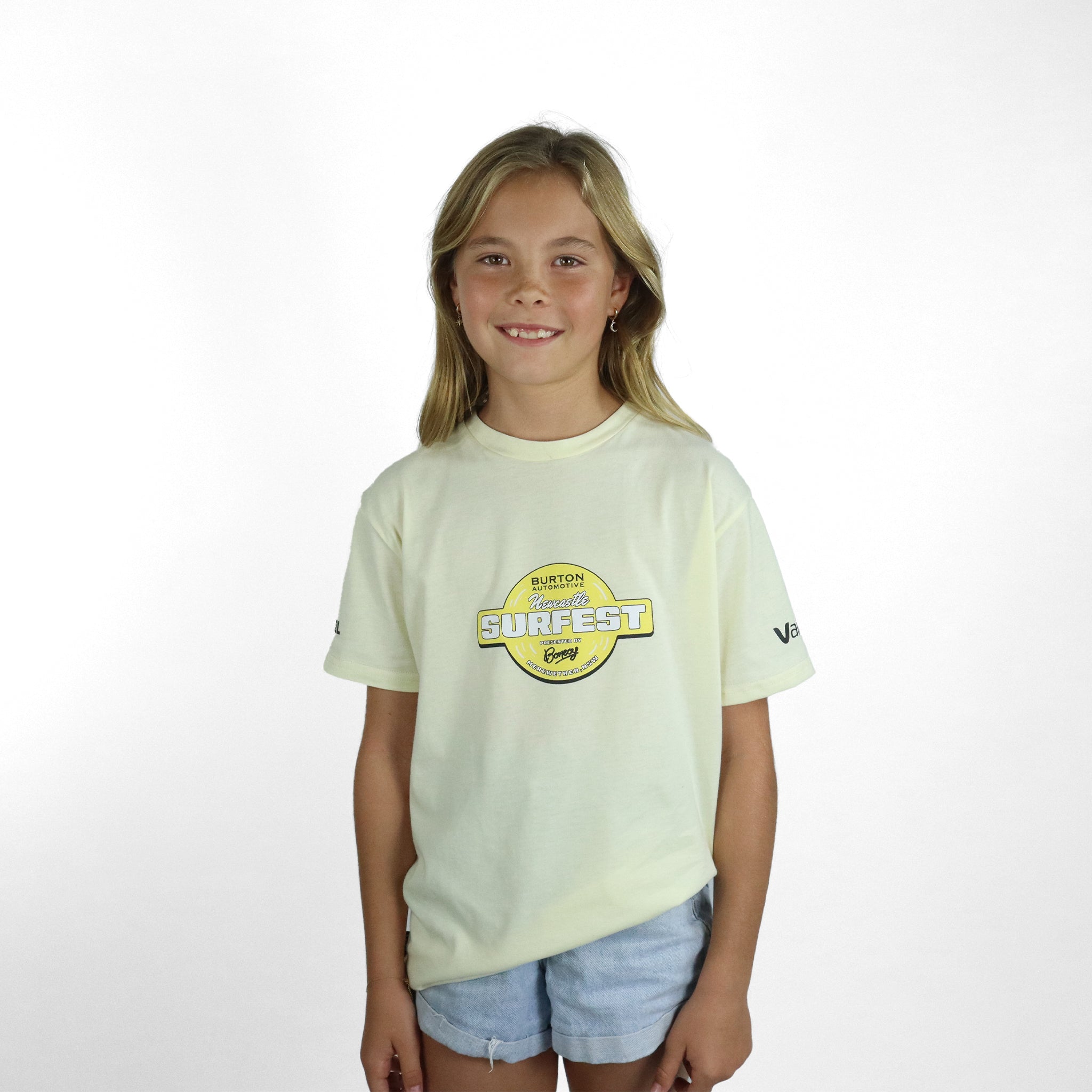 Newcastle Surfest Youth Tee - Natural