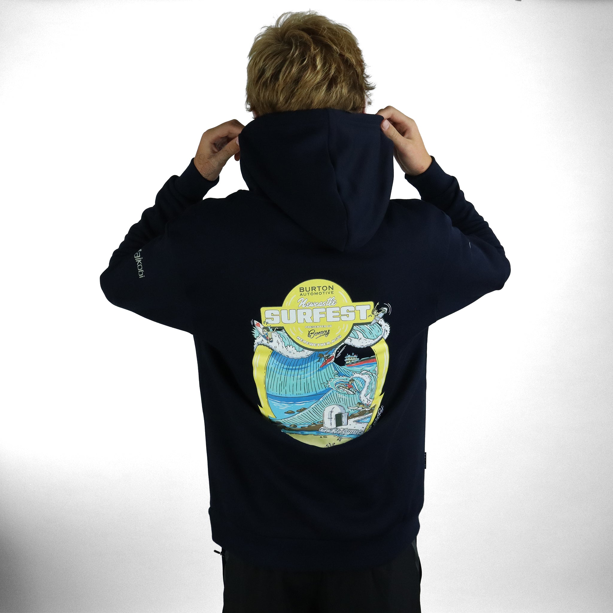 Newcastle Surfest Youth Hoodie - Navy