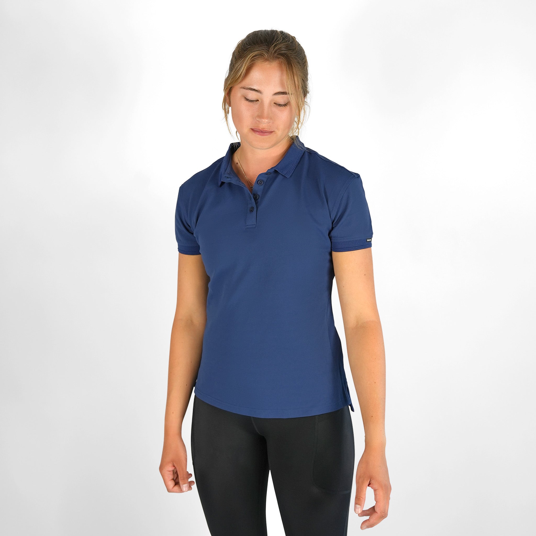 Women's Antibes S/S Polo Navy – Vaikobi