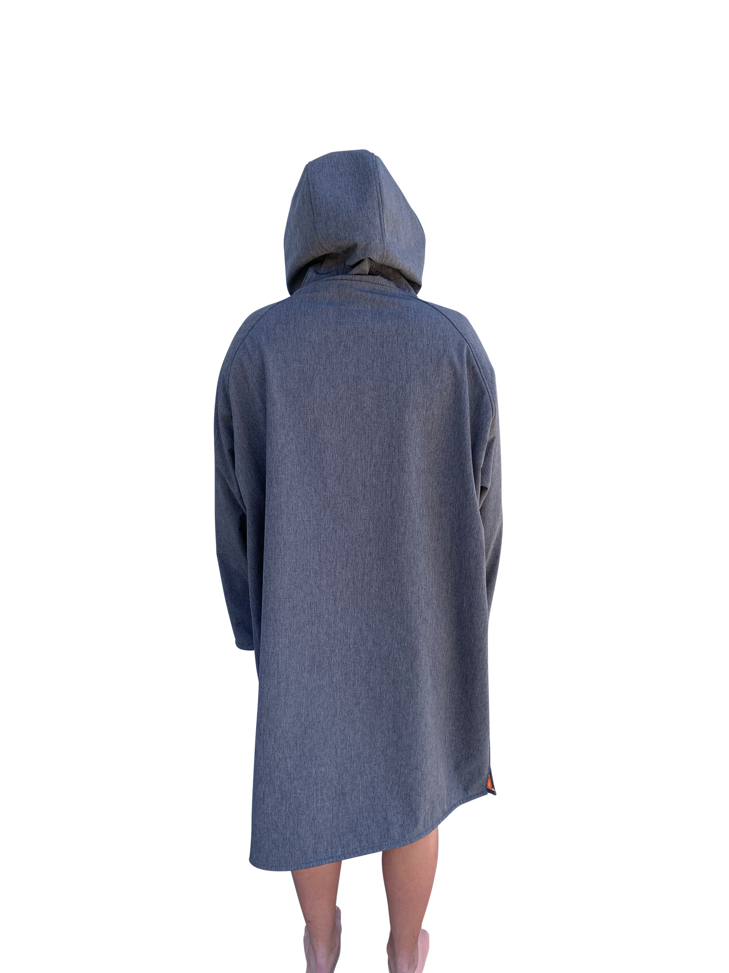 BEACH COAT -GREY/ORANGE