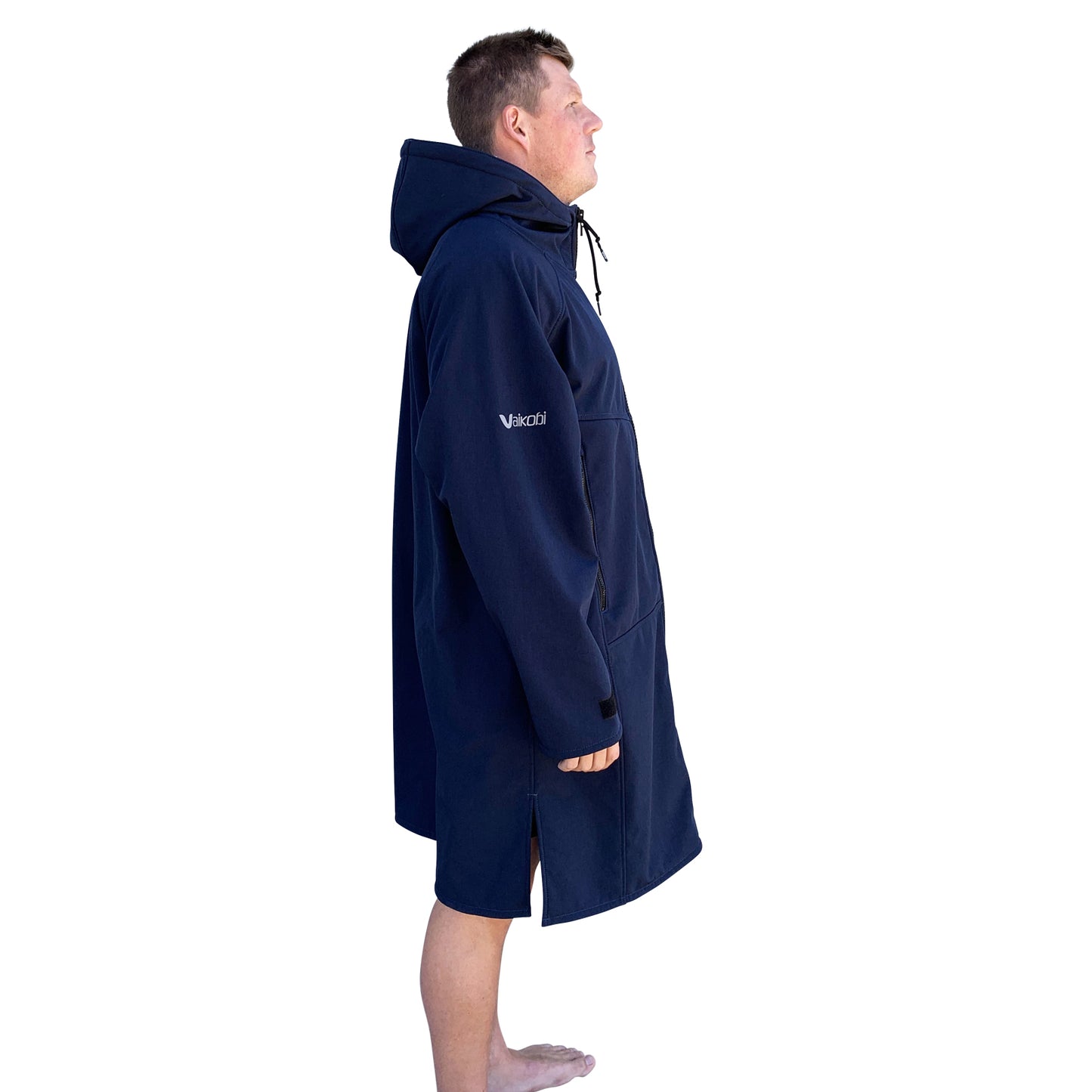 BEACH COAT -NAVY/CYAN