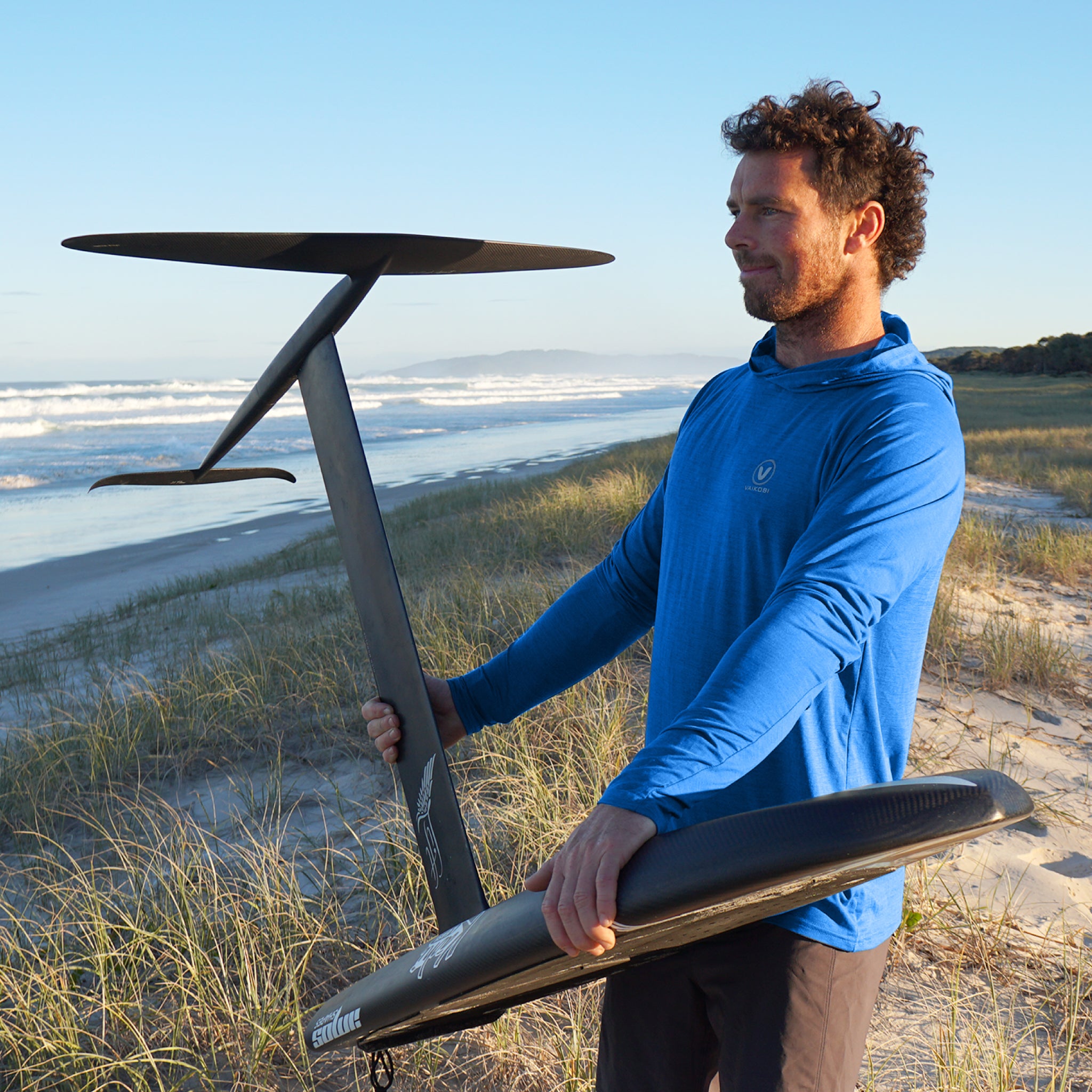 Season 2023 - UV Performance L/S Hooded Tech Top - Cyan