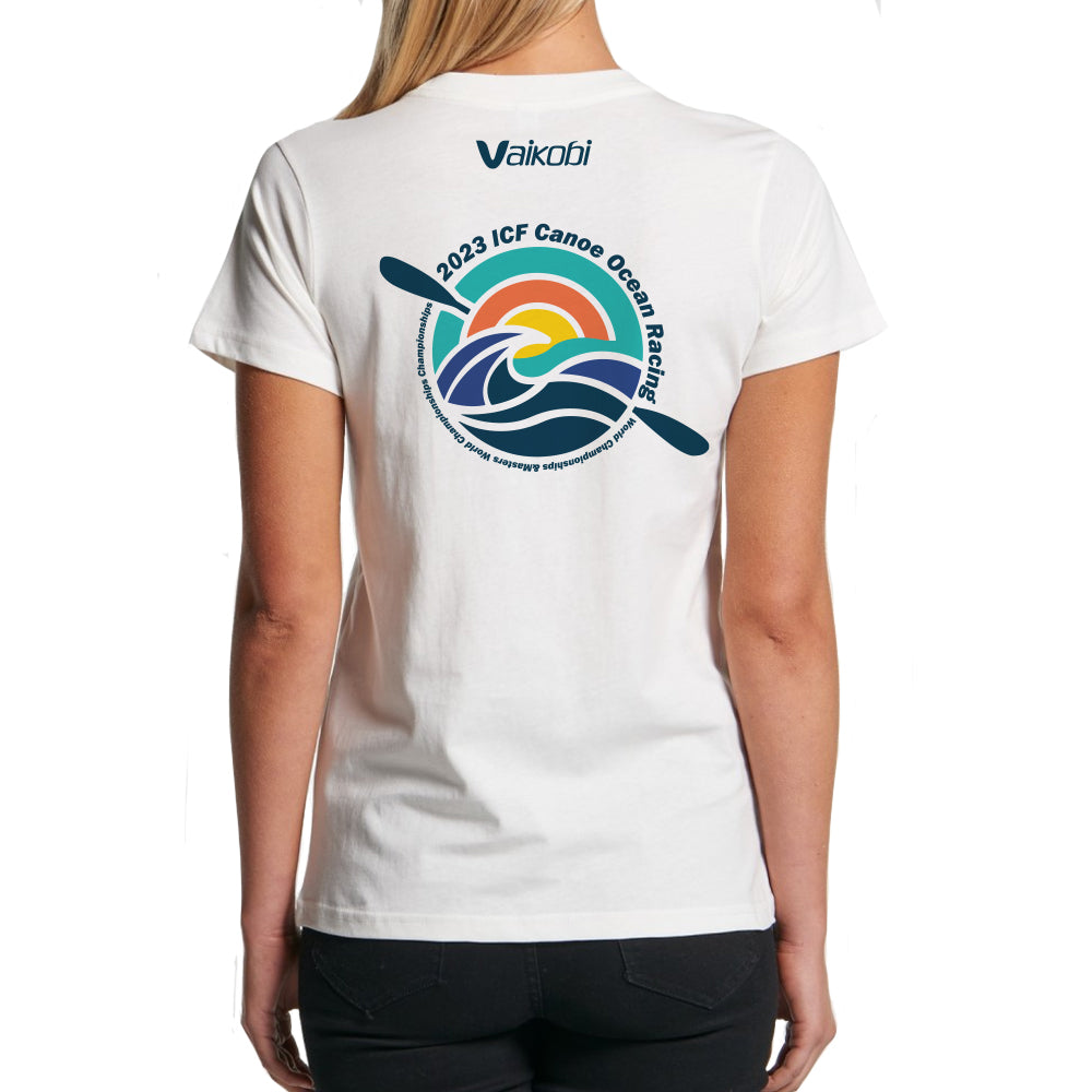 ICF Worlds - Women's Cotton Classic White Tee - CUSTOM