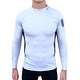 Youth Long Sleeve Rash Top - Silver/Black