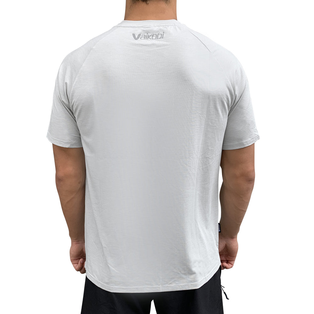 Mens UV Performance S/S Tech Tee - Silver