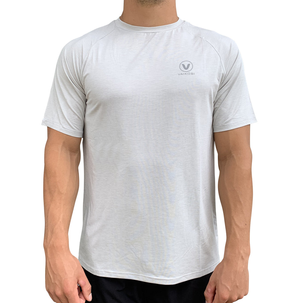 Mens UV Performance S/S Tech Tee - Silver