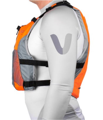 V3 Ocean Racing PFD Life Jacket - Fluro Orange/Grey