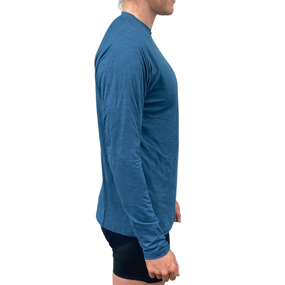 UV Performance L/S Tech Top- Ocean Blue - Unisex