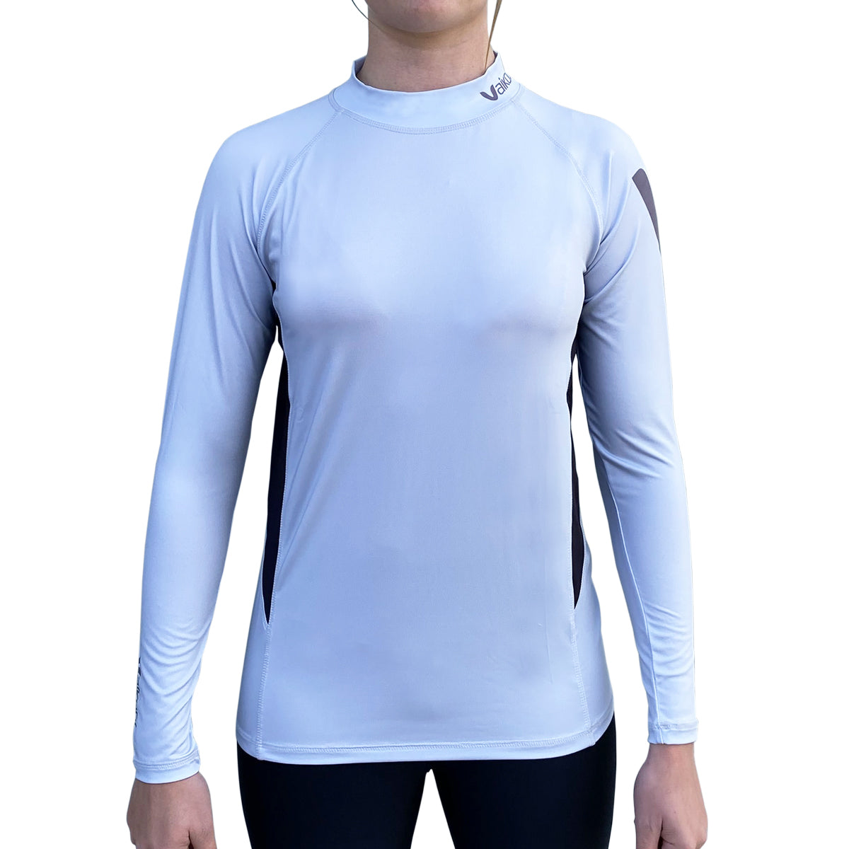 Long Sleeve Rash Top - Silver/Black