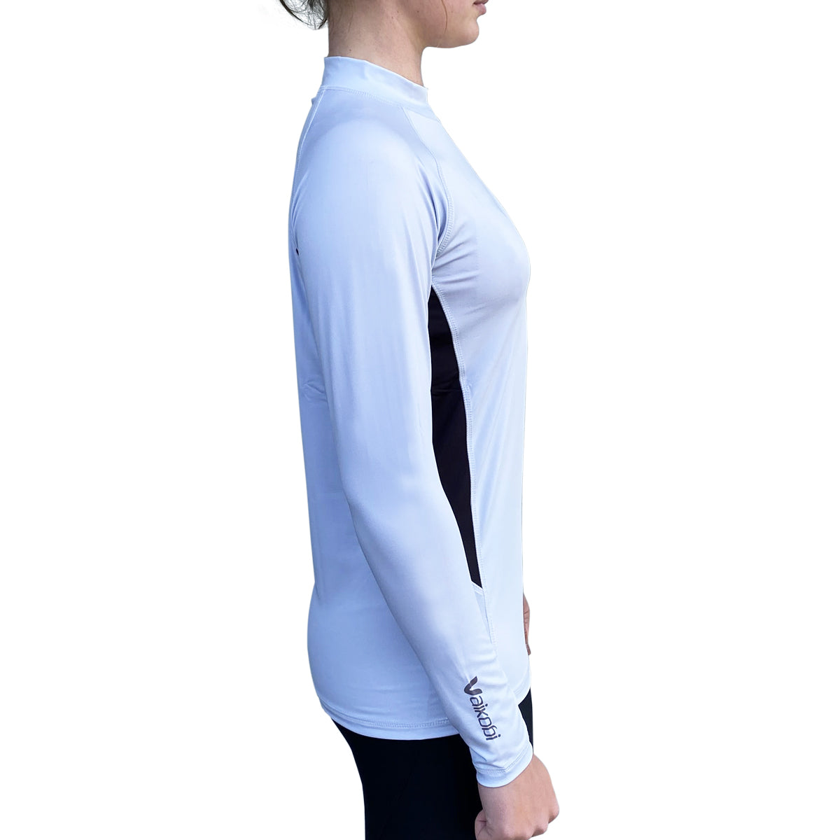 Long Sleeve Rash Top - Silver/Black