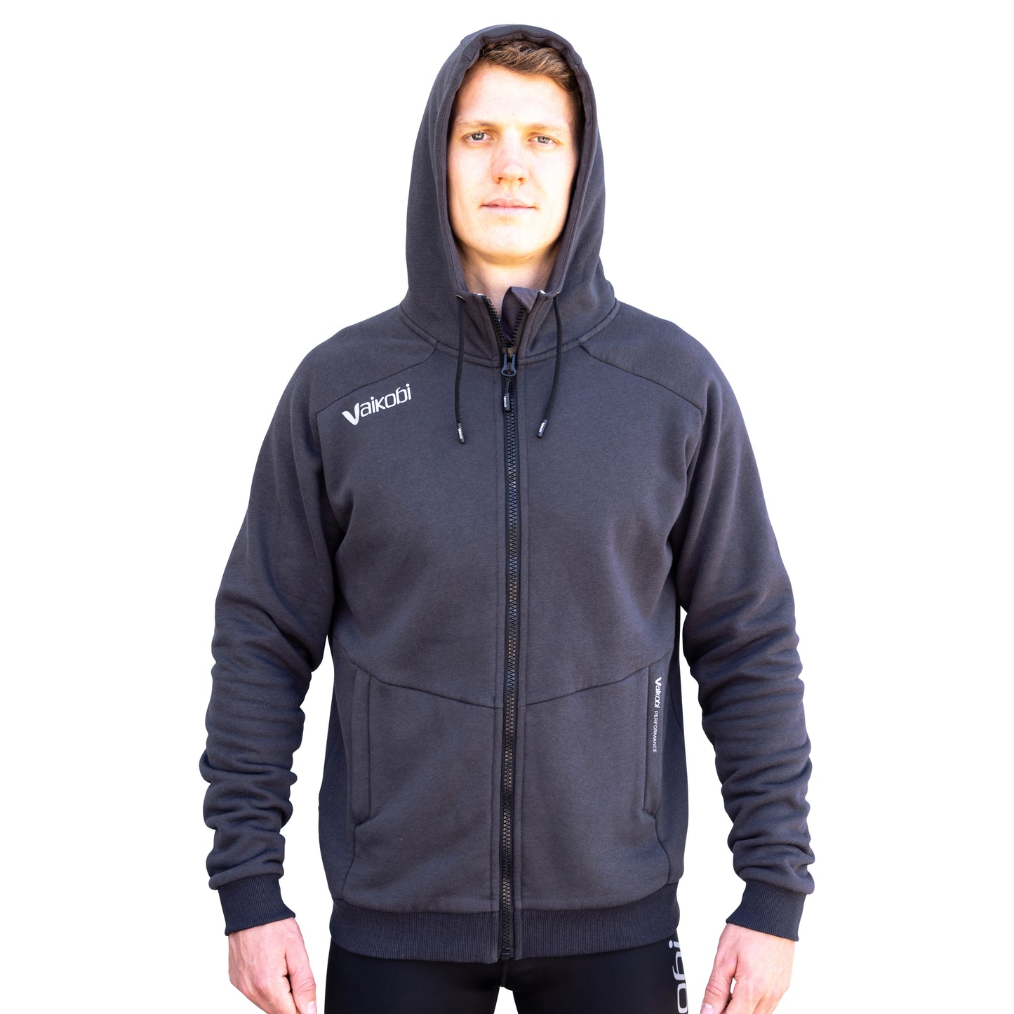 Vaikobi Full-Zip Hoodie - Charcoal