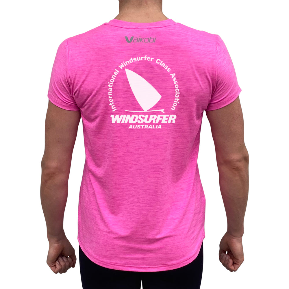 WINDSURFER Womens UV Performance Tech Tee- Pink - CUSTOM