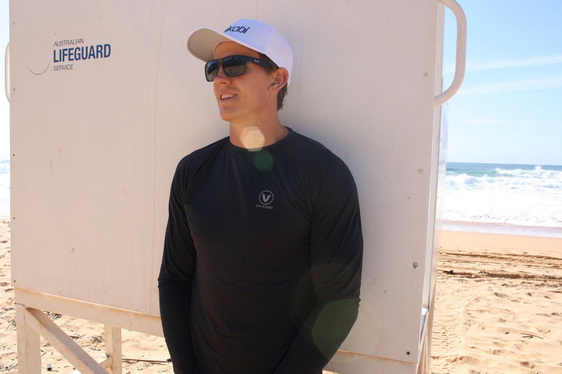 Vaikobi Polarized Sunglasses on Beach