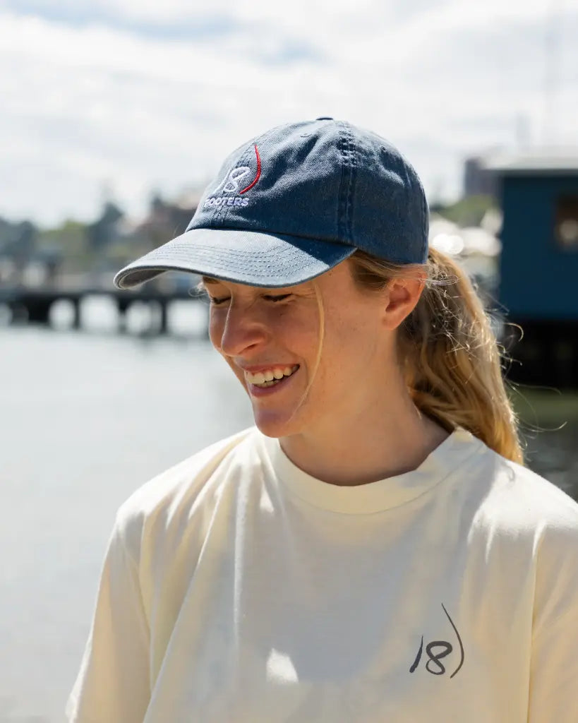 18 FOOTERS Dad Cap - Washed Navy