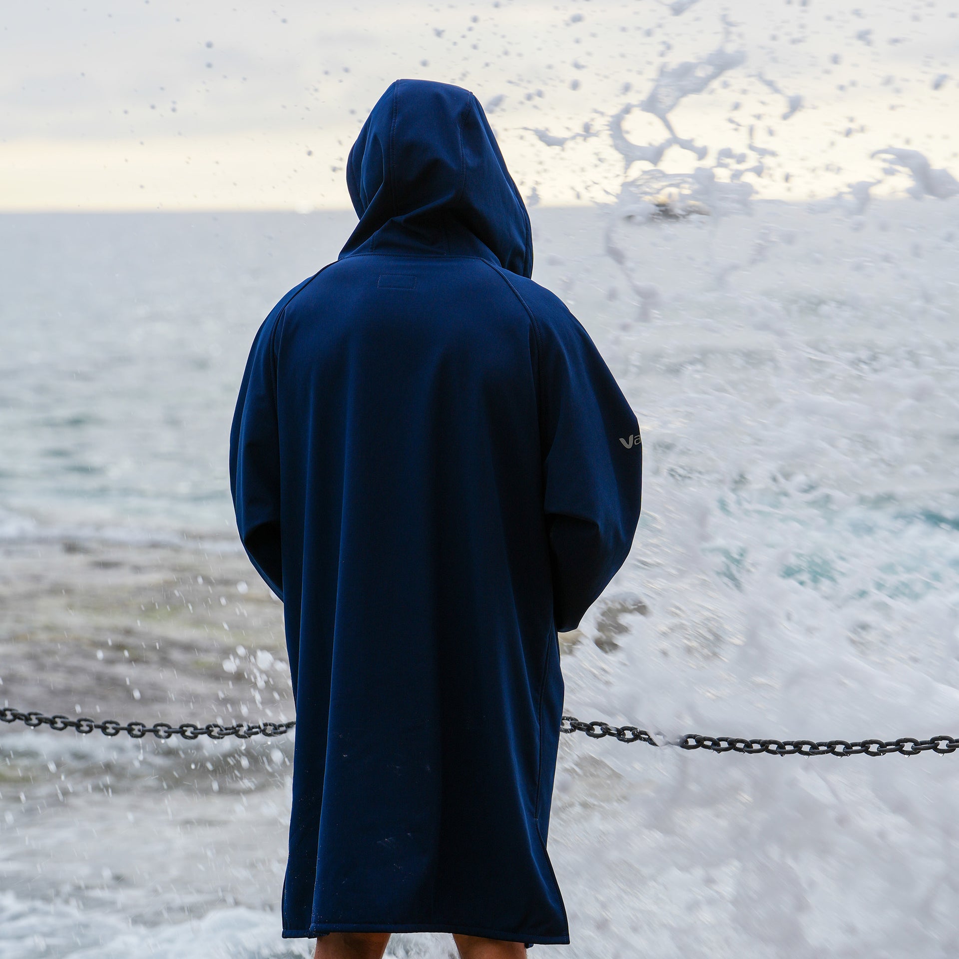 BEACH COAT - NAVY/CYAN – Vaikobi
