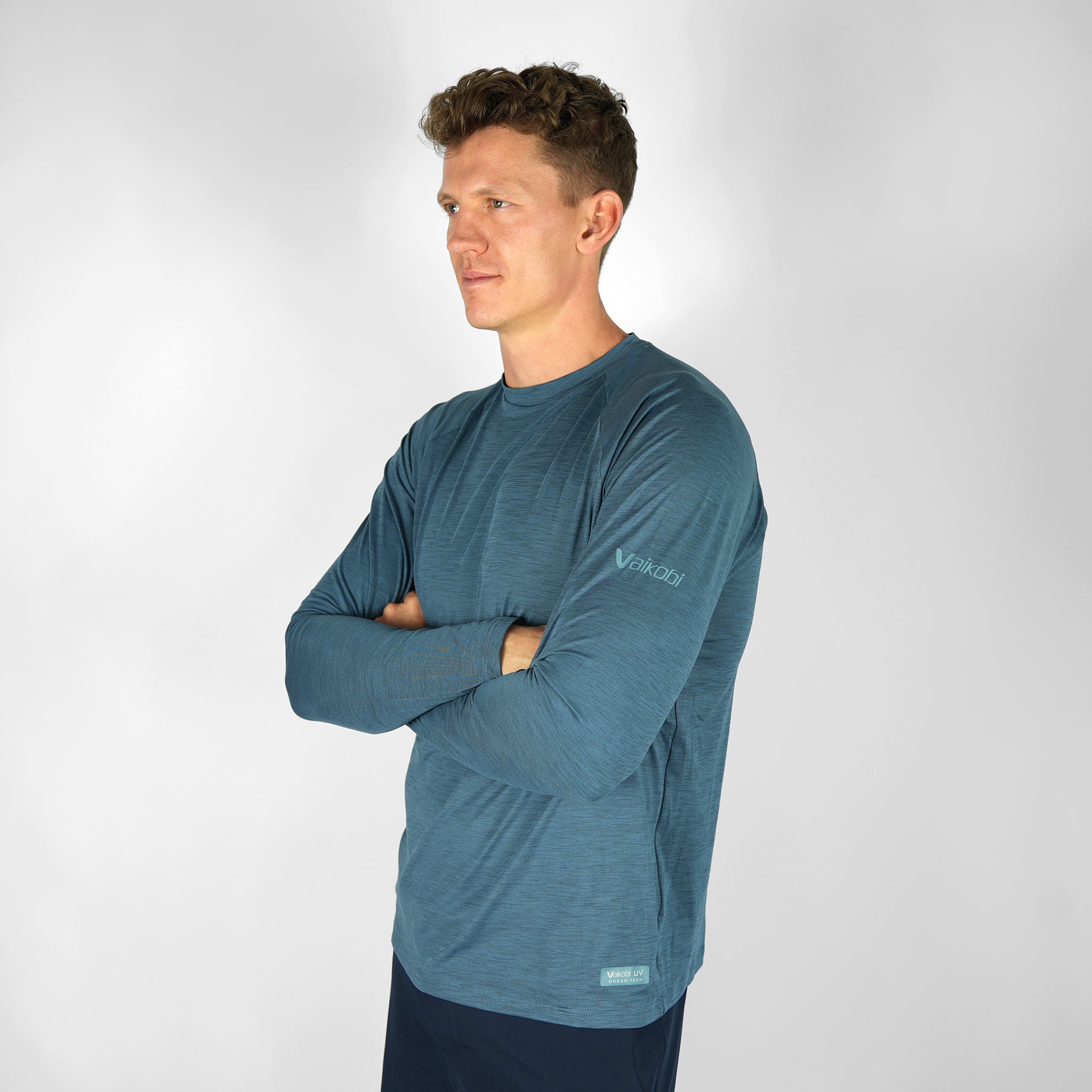 UV Ocean Tech L/S Tee - Ocean Blue