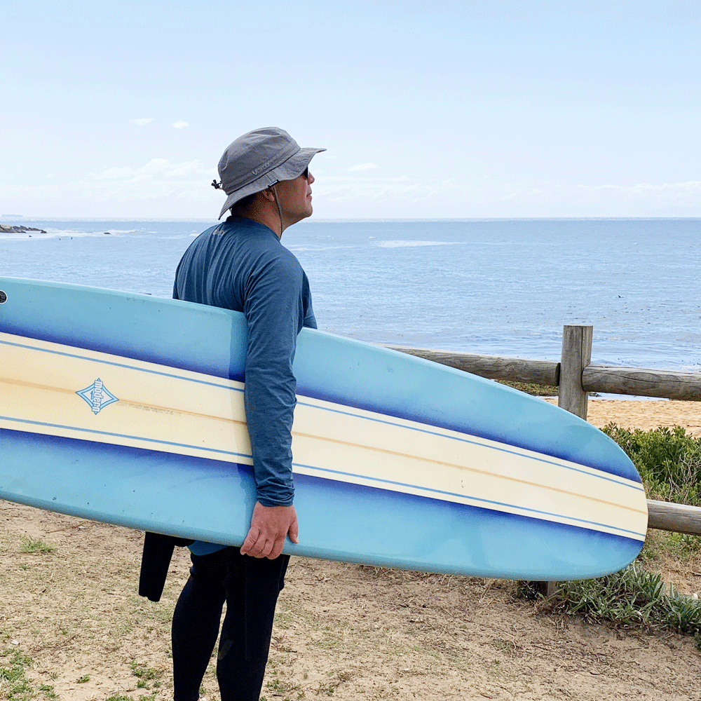 Downwind Surf Hat-Light Grey