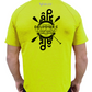 DRUMMERS - Mens UV Performance S/S Tech Tee - Lime - CUSTOM