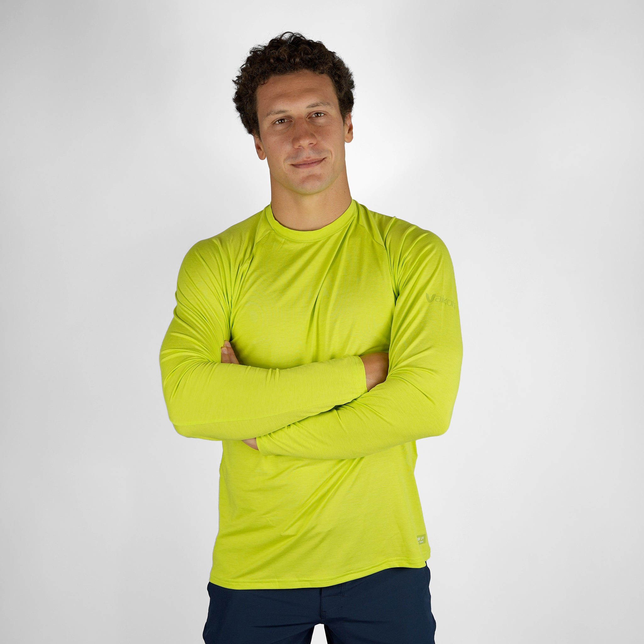 UV Ocean Tech L/S Tee - Lime