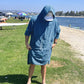 Full Zip Hooded Towel - Ocean Blue - LIMITED EDITION